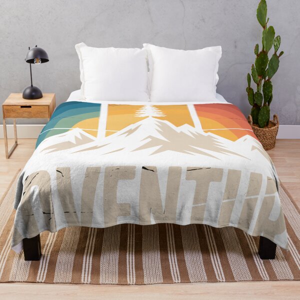 Item preview, Retro Mountain "Adventure" Sunset T-Shirt Design designed and sold by Loren Vesta.