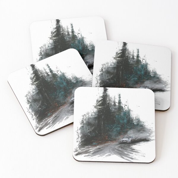 Item preview, Forest Stage Drift — Rally Art Poster designed and sold by AJ Lab.