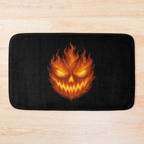 Item preview, Halloween Flaming Pumpkin Jack O' Lantern Face designed and sold by RocknCat.