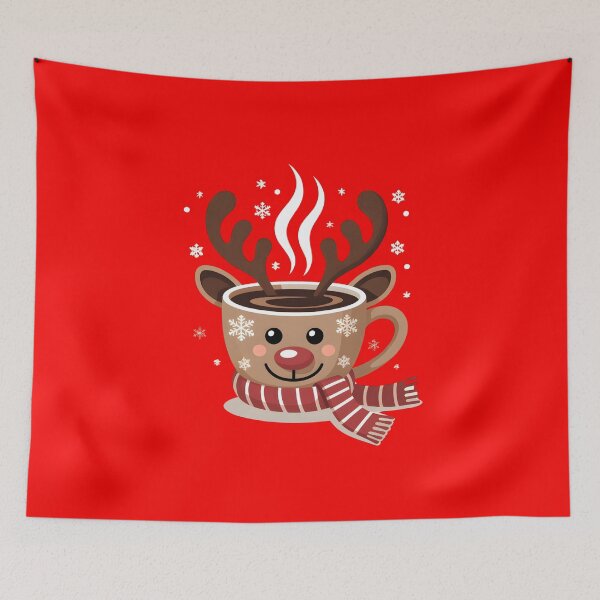 Item preview, Cute Coffee, Coffee lover, Cozy Holiday, Cute Christmas, Rudolph Coffee, Winter Mug Design, Gift designed and sold by elikatti.