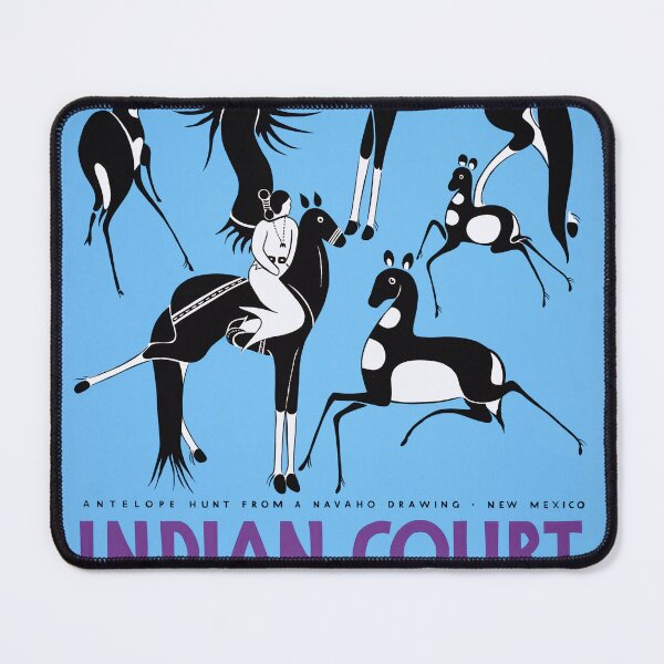 Item preview, Vintage 1939 Indian Court Poster | Golden Gate Expo Art | Navajo Style Antelope Hunt | San Francisco Fair Decor designed and sold by artofuniverse.