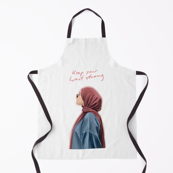 Item preview, Keep Your Heart Strong – Minimalist Muslimah Faceless Art designed and sold by Arteva Stories.