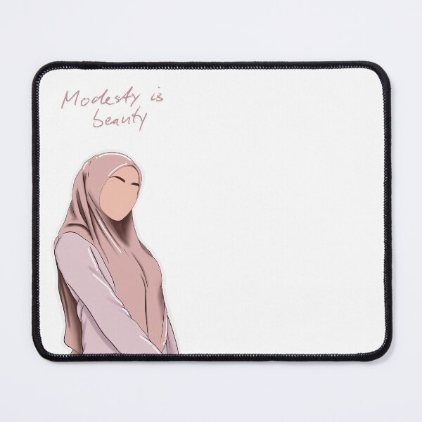 Item preview, Modesty is Beauty – Muslimah Faceless Minimalist Digital Art designed and sold by Arteva Stories.