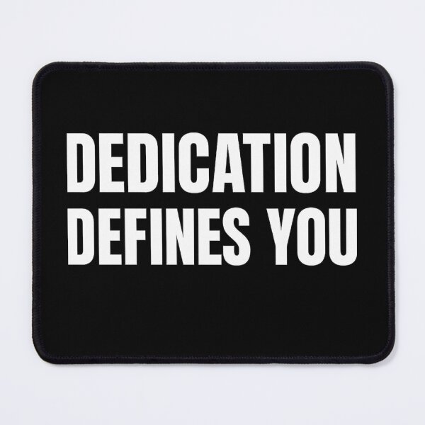 Item preview, Dedication Defines You – Gym Motivation Shirt designed and sold by Howling Ink.