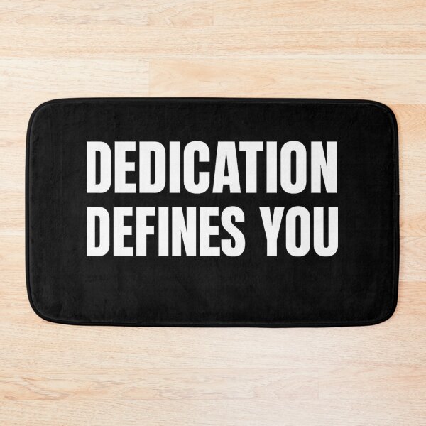 Item preview, Dedication Defines You – Gym Motivation Shirt designed and sold by Howling Ink.