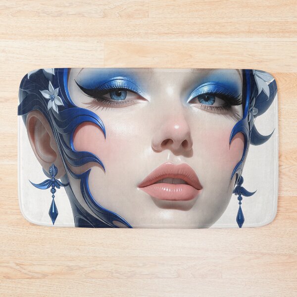 Item preview, Enchanting Blue Floral Adornment designed and sold by kiwiartyfarty.