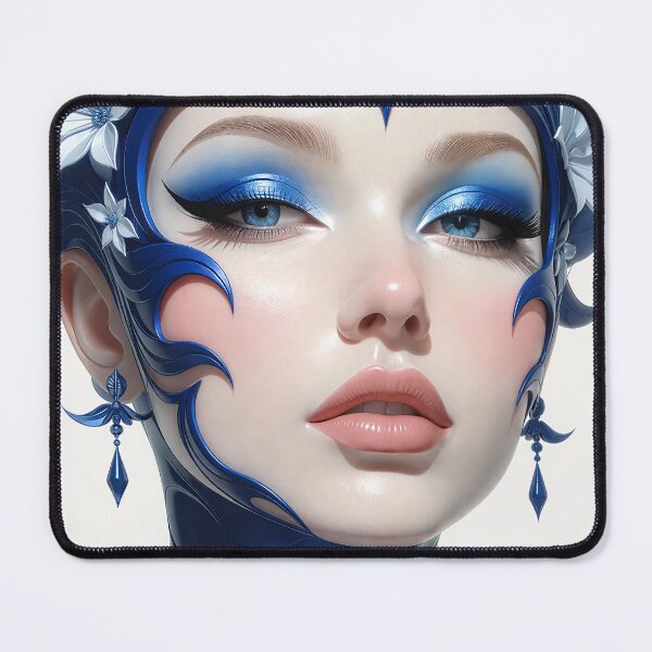 Item preview, Enchanting Blue Floral Adornment designed and sold by kiwiartyfarty.