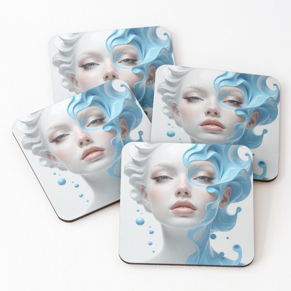 Item preview, Ethereal Beauty with Flowing Blue designed and sold by kiwiartyfarty.