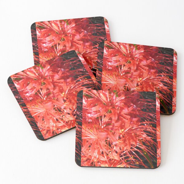 Item preview, Shocking Red Spider Lilies in Bloom designed and sold by JoyousArt4u.