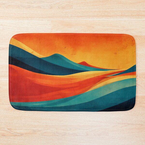 Item preview, 014 Vibrant Abstract Landscape Waves designed and sold by nikoart001.