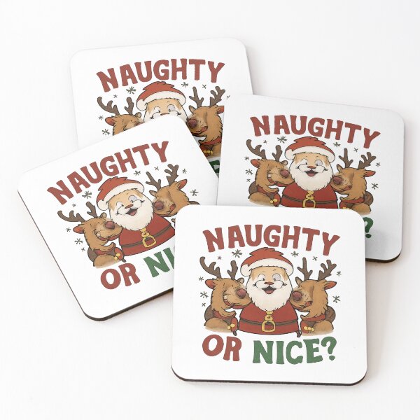 Item preview, Naughty or Nice Funny Christmas Design designed and sold by DavidTeeStudio.