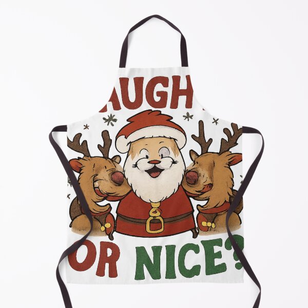 Item preview, Naughty or Nice Funny Christmas Design designed and sold by DavidTeeStudio.