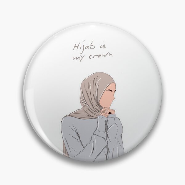 Item preview, Hijab is My Crown – Elegant Muslimah Faceless Illustration designed and sold by Arteva Stories.