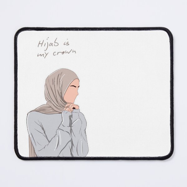Item preview, Hijab is My Crown – Elegant Muslimah Faceless Illustration designed and sold by Arteva Stories.