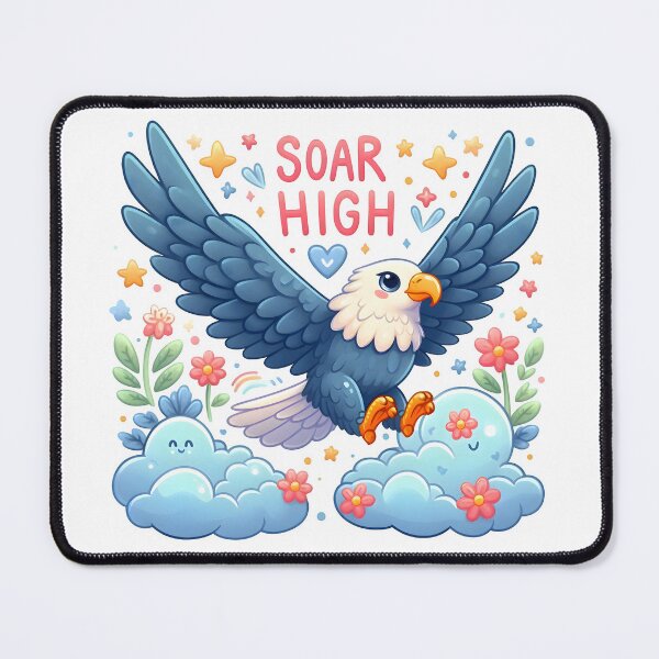 Item preview, falcon, eagle, soar, soar high, clouds designed and sold by TrueArtVibes.