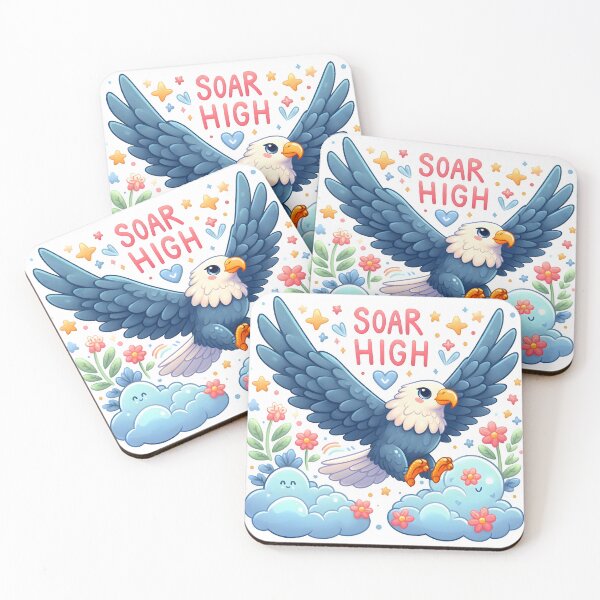 Item preview, falcon, eagle, soar, soar high, clouds designed and sold by TrueArtVibes.