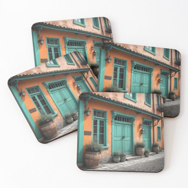 Item preview, Old inn copper and ocre facade  designed and sold by Ponted.