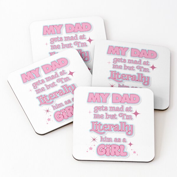 Item preview, My dad gets mad at me but I'm literally him as a girl - funny saying retro groovy designed and sold by SkeletonsDanger.