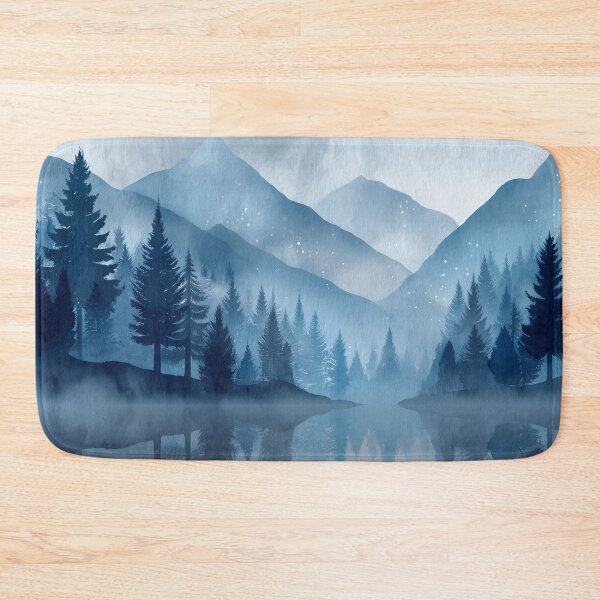 Item preview, 020 Serene Blue Mountain Reflections designed and sold by nikoart001.