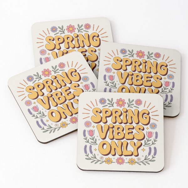 Item preview, Spring Vibes Only – Retro Seasonal Design designed and sold by Jollys-ArtShop.