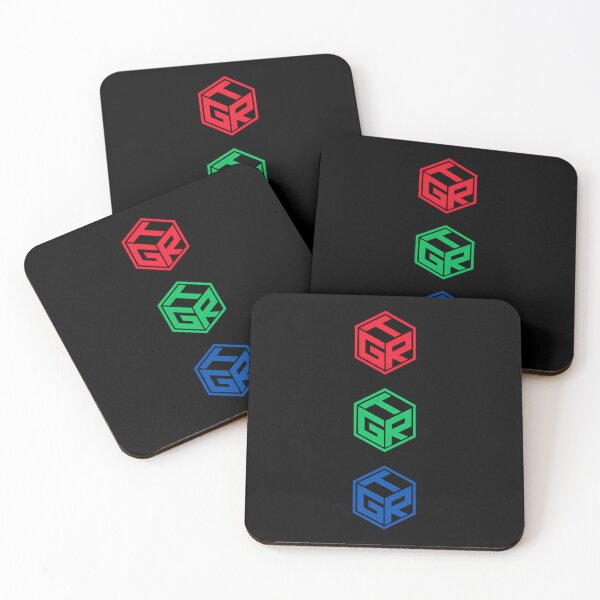Item preview, Gtr Cube Logo Geometric Hex Design In Red Green  Blue designed and sold by izakesiilva9.