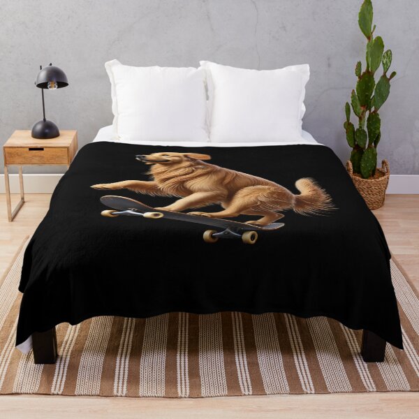 Item preview, Golden Retriever Riding a Skateboard Skateboarding Skater Fans designed and sold by Kimberley King Art King Art.