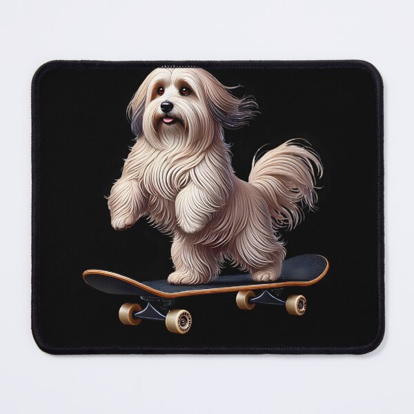 Item preview, Havanese Riding a Skateboard Skateboarding Skater Fans designed and sold by Kimberley King Art King Art.