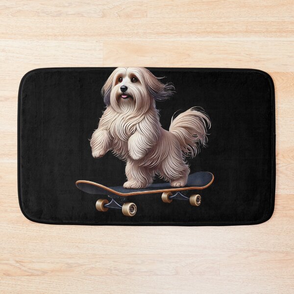 Item preview, Havanese Riding a Skateboard Skateboarding Skater Fans designed and sold by Kimberley King Art  King Art.