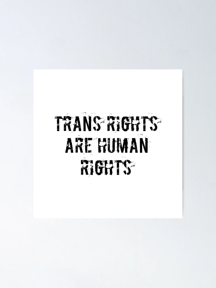 Thumbnail 1 of 3, Poster, Trans Rights Are Human Rights designed and sold by Ninjacatoff.