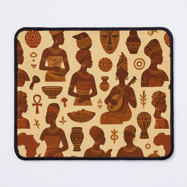 Item preview, Vintage African Seamless Pattern | Tribal Culture, Ancient Traditions, Ethnic Art Design designed and sold by Patternomania.