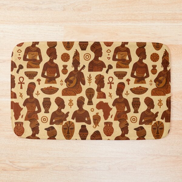 Item preview, Vintage African Seamless Pattern | Tribal Culture, Ancient Traditions, Ethnic Art Design designed and sold by Patternomania.