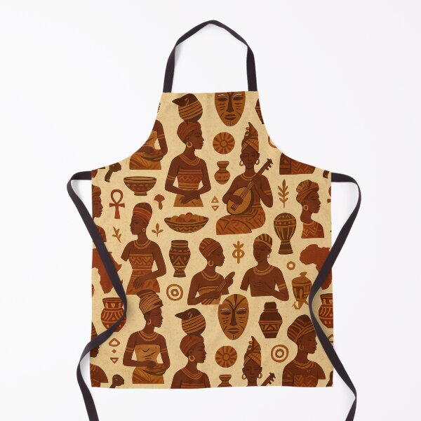 Item preview, Vintage African Seamless Pattern | Tribal Culture, Ancient Traditions, Ethnic Art Design designed and sold by Patternomania.