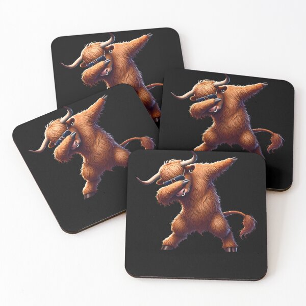 Item preview, Dabbing Highland Cow Animal Lover designed and sold by Kimberley King Art  King Art.