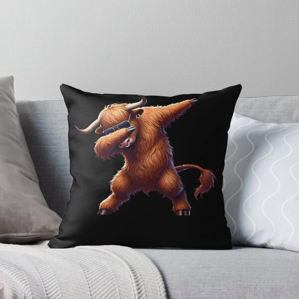 Item preview, Dabbing Highland Cow Animal Lover designed and sold by Kimberley King Art  King Art.