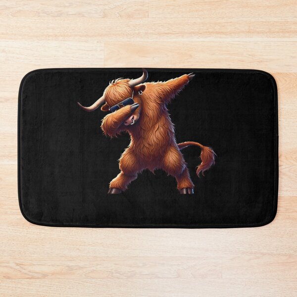 Item preview, Dabbing Highland Cow Animal Lover designed and sold by Kimberley King Art  King Art.