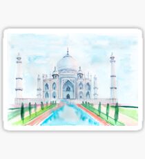 Watercolor Taj Mahal Sticker