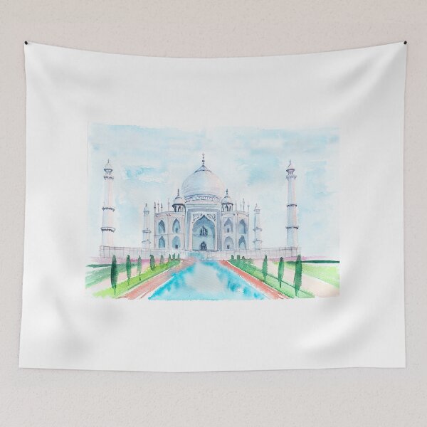 Item preview, Watercolor Taj Mahal designed and sold by LiliyaSavelieva.