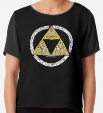 Zelda - Triforce circle Chiffon Top