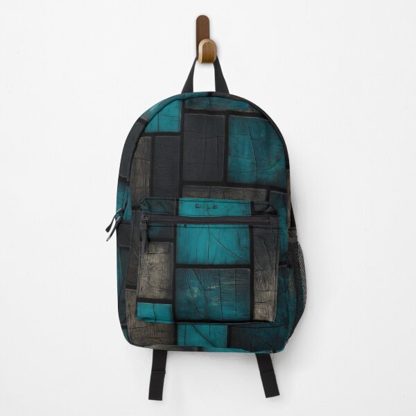 Item preview, Teal Wood Mosaic designed and sold by Kaleidoscope Print.