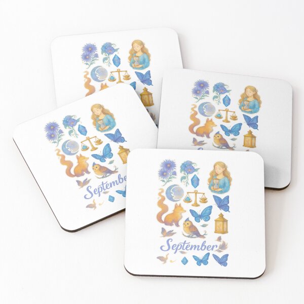 Item preview, September Watercolor Fantasy Stickers- 2 designed and sold by BrushAndBreathe.