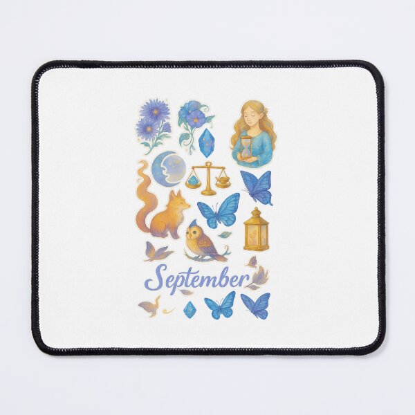 Item preview, September Watercolor Fantasy Stickers- 2 designed and sold by BrushAndBreathe.