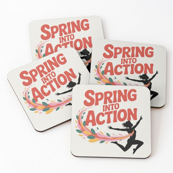 Item preview, Spring Into Action – Seasonal Motivational Design designed and sold by Jollys-ArtShop.