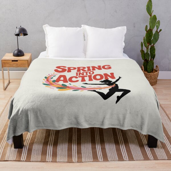 Item preview, Spring Into Action – Seasonal Motivational Design designed and sold by Jollys-ArtShop.