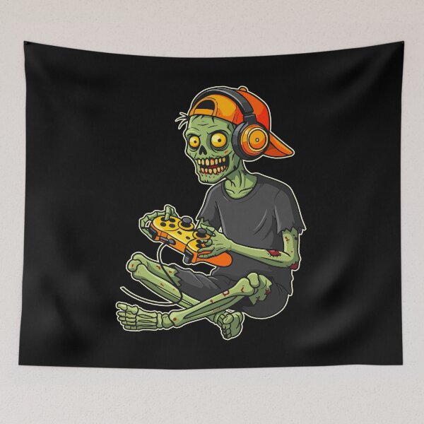 Item preview, Funny Halloween Zombie Gamer Video Gaming Boys Kids Men Gift designed and sold by JUSTBEELEGANT.