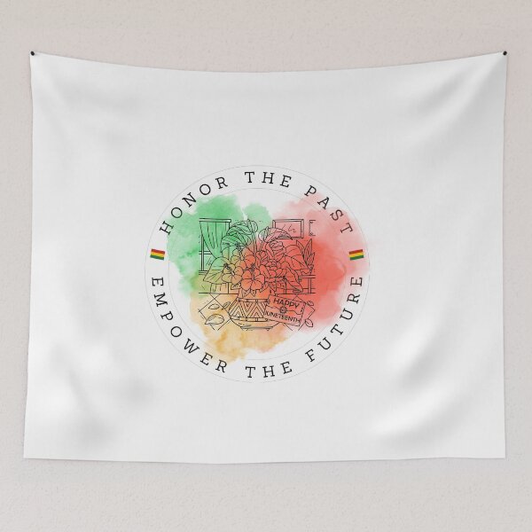 Item preview, Honor the Past Empower the Future Juneteenth Flower Design designed and sold by Rank Sol.