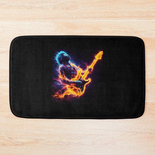 Item preview, Electric Fire Guitarist - Psychedelic Rock Energy Jimi designed and sold by BertramSchutte.