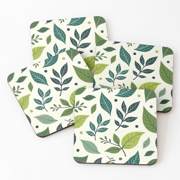 Item preview, Green Leaf Seamless Pattern Nature Design designed and sold by K@raksnalee.
