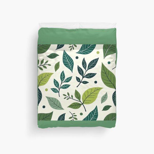 Item preview, Green Leaf Seamless Pattern Nature Design designed and sold by K@raksnalee.