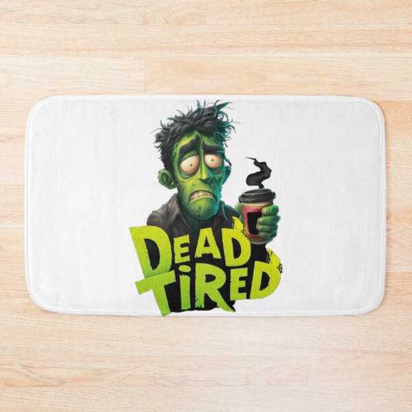 Item preview, Dead Tired – Funny Zombie Coffee Design designed and sold by AlexLineArt.