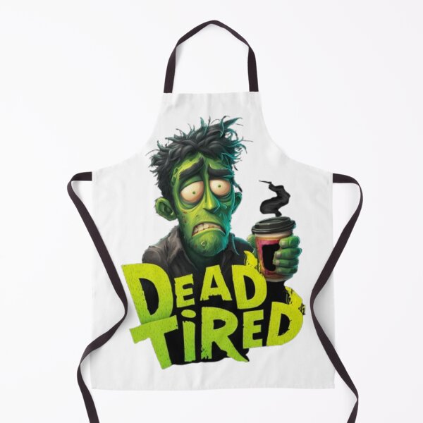 Item preview, Dead Tired – Funny Zombie Coffee Design designed and sold by AlexLineArt.